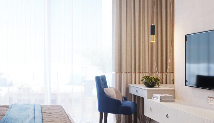 Спальня в @crimea_apartment118 от @design_studio09